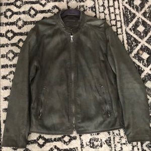John Varvatos Lambskin Jacket Charcoal 58x